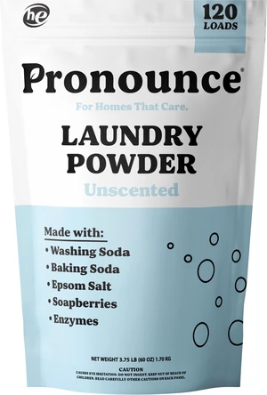 Laundry Detergent Powder Alternative | Cleaner Ingredients. No Harsh Preservatives. Stain + Smell Fighting. Fragrance Free, HE Safe - 120 Loads (Unscented). Laundry Detergent Powder Alternative | Cleaner Ingredients. No Harsh Preservatives. Stain + Smell Fighting. Fragrance Free, HE Safe - 120 Loads (Unscented).