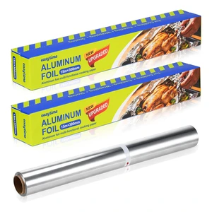 12in x 99ft Aluminum Foil Roll, Food Grade Aluminum Foil Non-Stick High Temperature Resistant Tin Foil Wrap with Cutter for Cooking, Grilling, Baking, Food Storage (2 Pack 12in x 49.2ft) 12in x 99ft Aluminum Foil Roll, Food Grade Aluminum Foil Non-Stick High Temperature Resistant Tin Foil Wrap with Cutter for Cooking, Grilling, Baking, Food Storage (2 Pack 12in x 49.2ft)