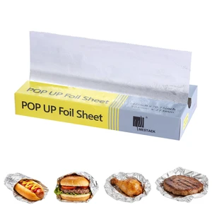 Pre-Cut Aluminum Foil Sheets, 12 x 10.75 Inch, 200 Count | Food Safe, Ideal for Home Kitchens, Restaurants, Catering and Food Storage Pre-Cut Aluminum Foil Sheets, 12 x 10.75 Inch, 200 Count | Food Safe, Ideal for Home Kitchens, Restaurants, Catering and Food Storage