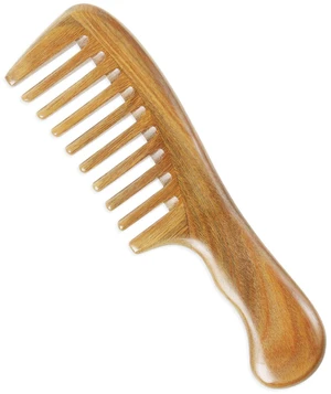 Handmade 100% Natural Green Sandalwood Hair Combs - Anti-Static Sandalwood Scent Natural Hair Detangler Wooden Comb (Extra Wide Tooth) Handmade 100% Natural Green Sandalwood Hair Combs - Anti-Static Sandalwood Scent Natural Hair Detangler Wooden Comb (Extra Wide Tooth)