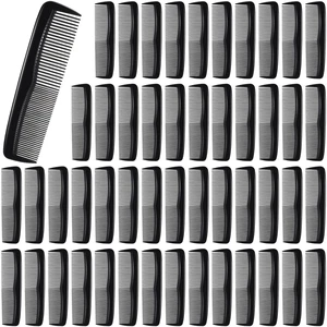 50 Pcs Pocket Combs for Men 5'' Wide Fine Teeth Professional, Black | Bulk Barber Supplies, Flat Top Styling Beard Grooming,Anti Static Plastic Haircut Accessories,Professional Salon Home Use 50 Pcs Pocket Combs for Men 5'' Wide Fine Teeth Professional, Black | Bulk Barber Supplies, Flat Top Styling Beard Grooming,Anti Static Plastic Haircut Accessories,Professional Salon Home Use
