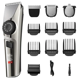 Beard Trimmer for Men, Cordless Beard and Hair Trimmer | 6 Guide Combs, 5-Length Adjustable Dial, 3-Speed, 240-Min Runtime, Wet & Dry Groomer, LED Display Beard Trimmer for Men, Cordless Beard and Hair Trimmer | 6 Guide Combs, 5-Length Adjustable Dial, 3-Speed, 240-Min Runtime, Wet & Dry Groomer, LED Display