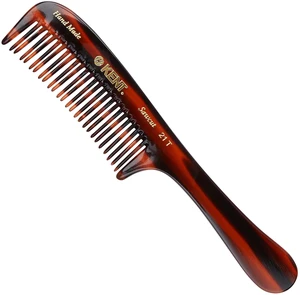 21T Tortoiseshell Large Detangling Comb, Wide Teeth for Thick Curly Wavy Hair. Long Hair Detangler Comb For Wet and Dry. Handmade of Quality Cellulose, Saw-Cut Hand Polished, Made in England 21T Tortoiseshell Large Detangling Comb, Wide Teeth for Thick Curly Wavy Hair. Long Hair Detangler Comb For Wet and Dry. Handmade of Quality Cellulose, Saw-Cut Hand Polished, Made in England