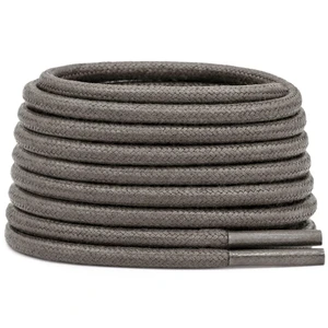 Round Cotton Waxed Shoelaces: Dark Gray Dress Shoe Laces 43 Inch | 3.5MM Oxford Shoestrings for Boot 2 Pair Round Cotton Waxed Shoelaces: Dark Gray Dress Shoe Laces 43 Inch | 3.5MM Oxford Shoestrings for Boot 2 Pair