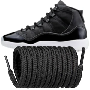 Shoe Laces for Air Jordan 11 Replacement Shoelaces Strings | 5MM Round Laces | Material: Polyester | Color:Black, Size:45Inch Shoe Laces for Air Jordan 11 Replacement Shoelaces Strings | 5MM Round Laces | Material: Polyester | Color:Black, Size:45Inch