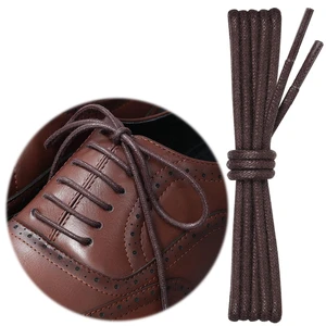 2 Pairs Dress Shoe Laces, 1/8" Waxed Round Shoelaces Dark Brown-31 | Anti slip waxed cotton coating keeps knots secured all day; 8 colors & 6 sizes for men's,women's leather, dress shoes 2 Pairs Dress Shoe Laces, 1/8" Waxed Round Shoelaces Dark Brown-31 | Anti slip waxed cotton coating keeps knots secured all day; 8 colors & 6 sizes for men's,women's leather, dress shoes