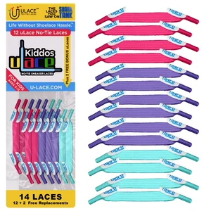 Kiddos No-Tie Shoelaces - Elastic Stretch Laces for Sneakers, Pastel | Stretchy, Comfortable, Durable, Slip-On, Easy Install, Casual, Everyday, Kids Kiddos No-Tie Shoelaces - Elastic Stretch Laces for Sneakers, Pastel | Stretchy, Comfortable, Durable, Slip-On, Easy Install, Casual, Everyday, Kids