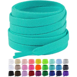 2 Pair Upgrade Tight Weave Flat Shoe Laces for Sneakers 28 Colors 5/16" Wide Replacement Shoelaces for Adults and Kids (Lake Green, 140 cm) 2 Pair Upgrade Tight Weave Flat Shoe Laces for Sneakers 28 Colors 5/16" Wide Replacement Shoelaces for Adults and Kids (Lake Green, 140 cm)