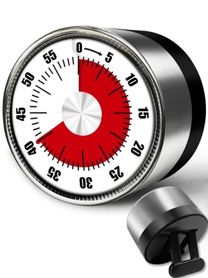 Timers for Cooking, 0-60 Minute Visual Timer for Kids, Manual Cooking Magnetic Timer with Loud Alarm, Mechanical Stainless Steel Time Management for Classroom Desk Office for Office, Blue Timers for Cooking, 0-60 Minute Visual Timer for Kids, Manual Cooking Magnetic Timer with Loud Alarm, Mechanical Stainless Steel Time Management for Classroom Desk Office for Office, Blue