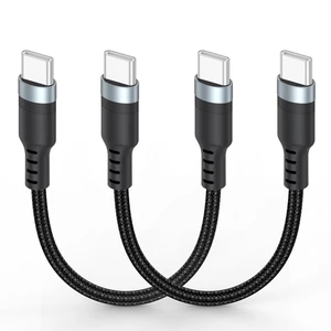 USB C to USB C Cable 3 inch 2Pack, 60W PD Fast Charging Type-C Cord | USBC 2.0 480Mbps Data Transfer Braided Compatible with Travel Power Bank, iphone17/16/15, Galaxy, Google Pixel, iPod Pro, SSD USB C to USB C Cable 3 inch 2Pack, 60W PD Fast Charging Type-C Cord | USBC 2.0 480Mbps Data Transfer Braided Compatible with Travel Power Bank, iphone17/16/15, Galaxy, Google Pixel, iPod Pro, SSD