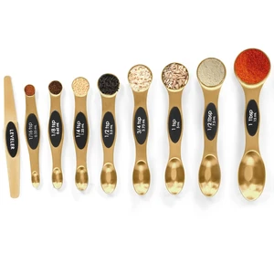 Measuring Spoons Set Stainless Steel with Leveler-9pcs Stackable Measuring Cups for Baking-Measuring Cups and Spoon Set Kitchen Gadgets Apartment Essentials Fits in Spice Jars Measuring Spoons Set Stainless Steel with Leveler-9pcs Stackable Measuring Cups for Baking-Measuring Cups and Spoon Set Kitchen Gadgets Apartment Essentials Fits in Spice Jars