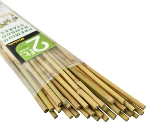Natural Bamboo Stakes 2 Feet, Eco-Friendly Garden Stakes, Plant Stakes Supports Climbing for Tomatoes, Trees, Beans, 30 Pack Natural Bamboo Stakes 2 Feet, Eco-Friendly Garden Stakes, Plant Stakes Supports Climbing for Tomatoes, Trees, Beans, 30 Pack
