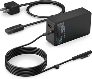 Surface Pro Charger 65W Surface Laptop Charger Compatible with Microsoft Surface Pro 11/10/9/8/7+/7/6/5/4/X Surface Laptop 7/6/5/4 Surface Book 3/2 Surface Go 3/2/1 with 8.8ft Power Cord Surface Pro Charger 65W Surface Laptop Charger Compatible with Microsoft Surface Pro 11/10/9/8/7+/7/6/5/4/X Surface Laptop 7/6/5/4 Surface Book 3/2 Surface Go 3/2/1 with 8.8ft Power Cord