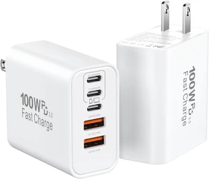 USB C Charger Block Fast Charging 100W Super Fast USBC Pulg Power Adapter USB C Charger Block Fast Charging 100W Super Fast USBC Pulg Power Adapter