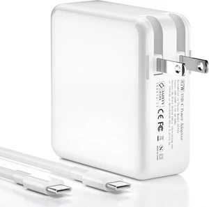 87W USB C Fast Charging Power Adapter with 6ft USB-C Cable for MacBook Pro 13/14/15/16-inch 2016-2025 & MacBook Air 2018-2025 87W USB C Fast Charging Power Adapter with 6ft USB-C Cable for MacBook Pro 13/14/15/16-inch 2016-2025 & MacBook Air 2018-2025