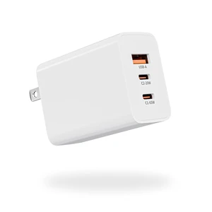 65W 3Port USB C Fast Wall Charger Block PD&QC Multiport Power Adapter 65W 3Port USB C Fast Wall Charger Block PD&QC Multiport Power Adapter