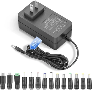 12V DC Power Supply 2.5A AC Adapter 100-240v 50-60hz to DC 12V Power Cord 1.5A 2A 2.5A with 14Tips for LED Lights CCTV Camera Routers PC Monitor Power Adapter 12V DC Power Supply 2.5A AC Adapter 100-240v 50-60hz to DC 12V Power Cord 1.5A 2A 2.5A with 14Tips for LED Lights CCTV Camera Routers PC Monitor Power Adapter