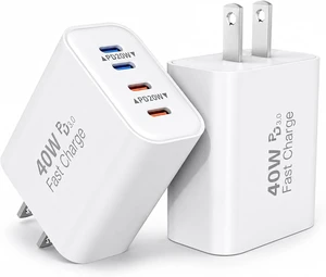 40W USB C Charger Block 2Pack 4-Port USB C Wall Fast Charging Blocks Plug PD3.0 Multiport Type-C Power Adapter iPhone Charger Brick Box for iPhone 17/Air/16/15/14/13/12 Pro Max iPad & More 40W USB C Charger Block 2Pack 4-Port USB C Wall Fast Charging Blocks Plug PD3.0 Multiport Type-C Power Adapter iPhone Charger Brick Box for iPhone 17/Air/16/15/14/13/12 Pro Max iPad & More