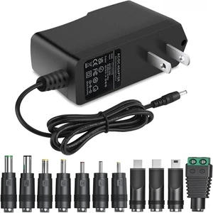 5V 1A AC Adapter DC5V Power Supply Cord with 11 Plug Tips AC to DC 5Volt 1A 500mA 400mA 200mA 100mA Power Adapter for Baby Monitor Graco Swing Camera Raspberry Pi USB Type-C 5V wall Charger 6FT 5V 1A AC Adapter DC5V Power Supply Cord with 11 Plug Tips AC to DC 5Volt 1A 500mA 400mA 200mA 100mA Power Adapter for Baby Monitor Graco Swing Camera Raspberry Pi USB Type-C 5V wall Charger 6FT