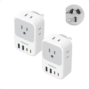 US to Australia Plug Adapter 2 Pack PD 20W Type I Power Adapter US to Australia Plug Adapter 2 Pack PD 20W Type I Power Adapter