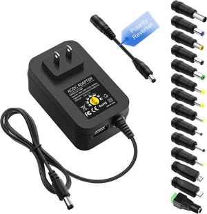 30W Universal Power Adapter 3V~12V Variable Power Supply 14Tips 30W Universal Power Adapter 3V~12V Variable Power Supply 14Tips