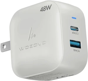 48W GaN Charger Type-C & USB-A Superfast 2.0 Charging Compatible for iPhone 17/16/16 Pro Max/15 Series/iPad Pro Smartphones Tablets and More PD/PPS/QC 3.0 Compact Foldable Plug 48W GaN Charger Type-C & USB-A Superfast 2.0 Charging Compatible for iPhone 17/16/16 Pro Max/15 Series/iPad Pro Smartphones Tablets and More PD/PPS/QC 3.0 Compact Foldable Plug