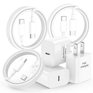 iPhone Charger Fast Charging 20W 3-Pack iPhone 17 Charger & 6FT USB C Cable iPhone Charger Fast Charging 20W 3-Pack iPhone 17 Charger & 6FT USB C Cable
