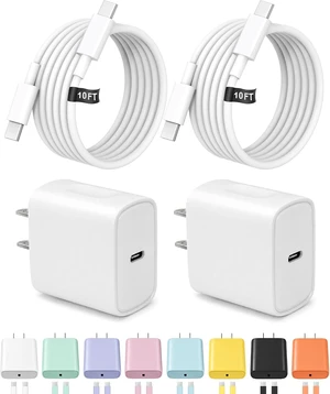 10FT iPhone 18 17 16 15 Charger Fast Charging USB C Charger Block 10FT iPhone 18 17 16 15 Charger Fast Charging USB C Charger Block