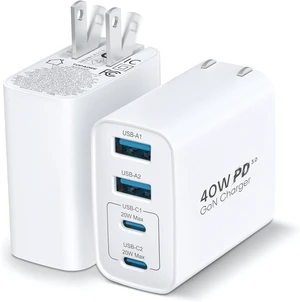 40W USB C Charger Block 2-Pack Foldable Wall Charger 40W USB C Charger Block 2-Pack Foldable Wall Charger
