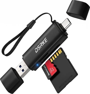 SD Card Reader USB-C Dual Slot USB 3.0 High-Speed Micro SD Adapter SD Card Reader USB-C Dual Slot USB 3.0 High-Speed Micro SD Adapter