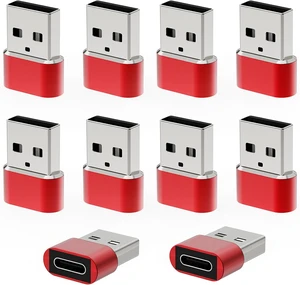 USB to USB C Adapter 10 Pack USBC Female to A Male Car Charger Type C Converter for iPhone 17 16 16e Pro Max 15 14 13 12 Plus Watch Airpods Compatible for Switch Galaxy S25 USB to USB C Adapter 10 Pack USBC Female to A Male Car Charger Type C Converter for iPhone 17 16 16e Pro Max 15 14 13 12 Plus Watch Airpods Compatible for Switch Galaxy S25