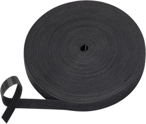 Nylon Hook and Loop Cable Ties Black Self-Adhesive Reusable Cable Rolls-Customizable Length for Electricians Home Cable Tie Alternative Organizer Tape for Wires(25Yd X1Rolls) Nylon Hook and Loop Cable Ties Black Self-Adhesive Reusable Cable Rolls-Customizable Length for Electricians Home Cable Tie Alternative Organizer Tape for Wires(25Yd X1Rolls)