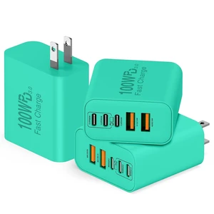 USB C Wall Fast Charger Block 100W 5-Port Type C Fast Charging Block USB C Wall Fast Charger Block 100W 5-Port Type C Fast Charging Block