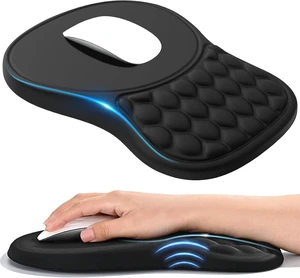 Massage Ergonomic Mouse Pad with Dual-Slope Design Wrist Rest Massage Ergonomic Mouse Pad with Dual-Slope Design Wrist Rest