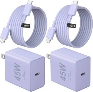 USB C Charger Type C Charger Fast Charging Long 10FT 45W Charger USB C Charger Type C Charger Fast Charging Long 10FT 45W Charger