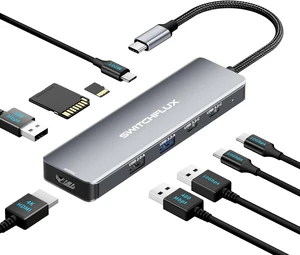 USB C Hub 9 in 1 USBC to HDMI Adapter with 4K@60Hz for Laptop USB C Hub 9 in 1 USBC to HDMI Adapter with 4K@60Hz for Laptop