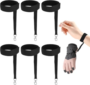 6Pcs Sports Winter Ski Gloves Elastic Wrist Strap Snowboarding Accessories for Men Safety Straps Supplies with Keychains for Mountaineering Snowboarding Outdoor Activities 6Pcs Sports Winter Ski Gloves Elastic Wrist Strap Snowboarding Accessories for Men Safety Straps Supplies with Keychains for Mountaineering Snowboarding Outdoor Activities
