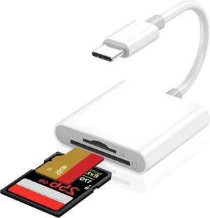 Dual Slots USB C SD Card Reader Trail Camera Viewer Adapter Dual Slots USB C SD Card Reader Trail Camera Viewer Adapter