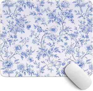 Light Blue Chinoiserie Mouse Pad Blue and White Floral Desk Mat Girly Preppy Floral Mouse Pad for Dorm Home Office Desktop Decor 10.2x8.2 Inch Light Blue Chinoiserie Mouse Pad Blue and White Floral Desk Mat Girly Preppy Floral Mouse Pad for Dorm Home Office Desktop Decor 10.2x8.2 Inch