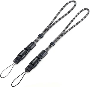 Quick-Release Wrist Strap 2-Pack - Camera & Phone - Heavy Duty Braided Lanyard with Detachable Buckle Quick-Release Wrist Strap 2-Pack - Camera & Phone - Heavy Duty Braided Lanyard with Detachable Buckle