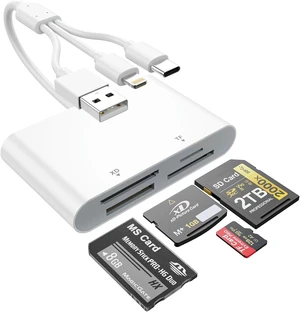 Memory Stick Pro Duo Adapter - 4-in-1 Reader SD/TF/MS/xD Triple Interface Memory Stick Pro Duo Adapter - 4-in-1 Reader SD/TF/MS/xD Triple Interface