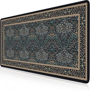 Desk Cover Mat Office Mouse Pad 35.4x15.7in Retro Black Desk Cover Mat Office Mouse Pad 35.4x15.7in Retro Black