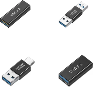 (4 Pieces USB 3.0 Adapter kit Support Charging and Data Transfer high Speed Extended Conversion Connector Connector (4 Pieces USB 3.0 Adapter kit Support Charging and Data Transfer high Speed Extended Conversion Connector Connector