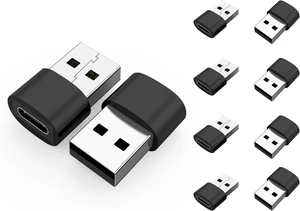 USB C Female to USB A Male Adapter (10 Pack) Type C to USB A Converter USB C Female to USB A Male Adapter (10 Pack) Type C to USB A Converter