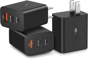 Dual 45W USB C Charger Super Fast Charger Type C + USB-A Multi Port Dual 45W USB C Charger Super Fast Charger Type C + USB-A Multi Port