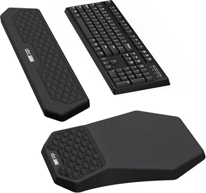 Ergonomic Mouse Pad with Wrist Rest & Keyboard Wrist Rest Support Set Ergonomic Mouse Pad with Wrist Rest & Keyboard Wrist Rest Support Set