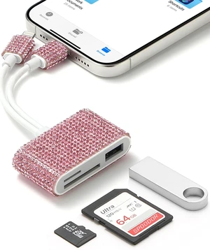 SD Card Reader for iPhone & Android Dual Connector for Trail Camera SD Card Reader for iPhone & Android Dual Connector for Trail Camera