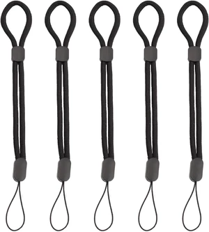5 Pack Adjustable Wrist Straps Black Nylon Hand Lanyards Anti-Lost Wristlet Tether with Adjustable Slider for Cell Phones Cameras GoPro USB Drives Keys - Universal Fit 5 Pack Adjustable Wrist Straps Black Nylon Hand Lanyards Anti-Lost Wristlet Tether with Adjustable Slider for Cell Phones Cameras GoPro USB Drives Keys - Universal Fit