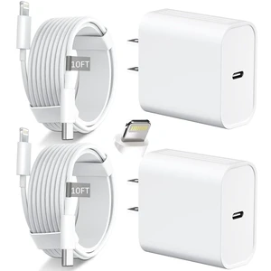 iPhone 14 13 12 11 Charger Fast Charging 20W USB C Charger Type C Charger Fast Charging Block with 10FT Long USB C to Lightning Cable for iPhone 14/13/12/12 Pro Max/11/Xs Max/XR/X AirPods Pro 2 Pack iPhone 14 13 12 11 Charger Fast Charging 20W USB C Charger Type C Charger Fast Charging Block with 10FT Long USB C to Lightning Cable for iPhone 14/13/12/12 Pro Max/11/Xs Max/XR/X AirPods Pro 2 Pack
