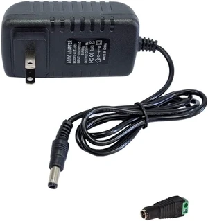 DC 24V 1A Power Supply Adapter 24W AC Adapter 100-240V 50-60Hz to DC 24 Volts 1Amp 4.6ft Power Cord Transformer with 5.5mm X 2.5mm/2.1mm US Plug for DC24V 1A LED Strip Light CCTV Camera DC 24V 1A Power Supply Adapter 24W AC Adapter 100-240V 50-60Hz to DC 24 Volts 1Amp 4.6ft Power Cord Transformer with 5.5mm X 2.5mm/2.1mm US Plug for DC24V 1A LED Strip Light CCTV Camera